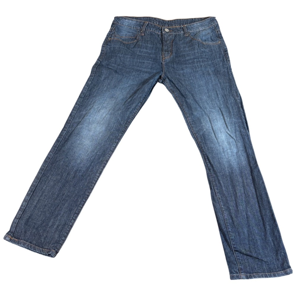 Bench‎ OJ Jeans Mens 36 Blue Denim Stretch Medium Wash Slim Straight Leg Casual